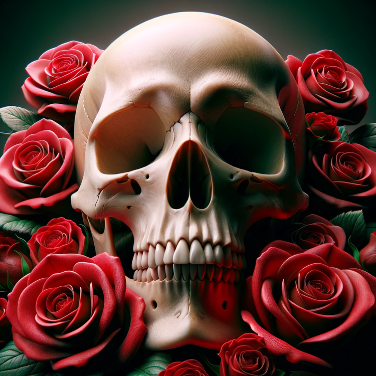 Skulls & Roses - A Part of The Dark Beauty Collection: Embrace Dark Elegance For Women and Men