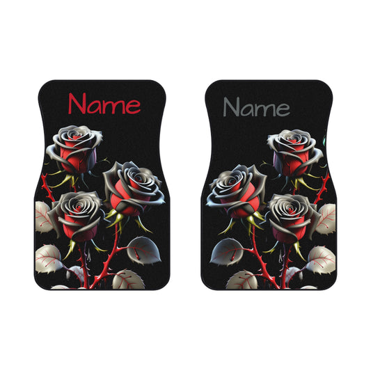 Personalized 3d Rose Car Interior Mats