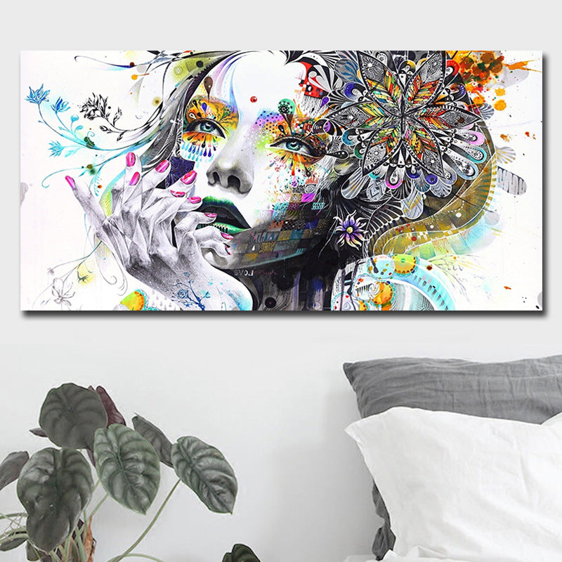 Art girl decorative painting