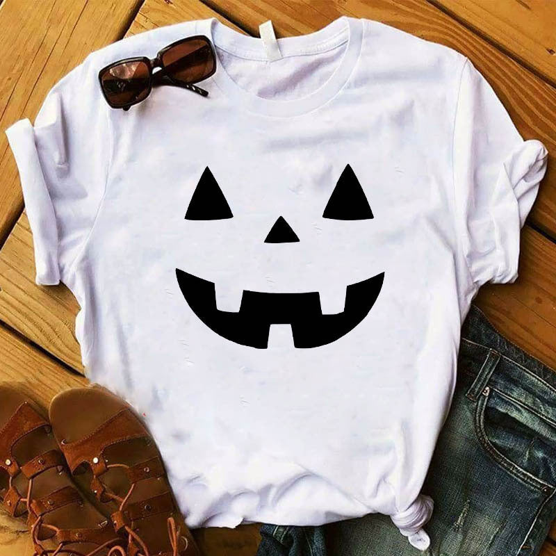 Halloween Pumpkin Face Print Jack Skellington