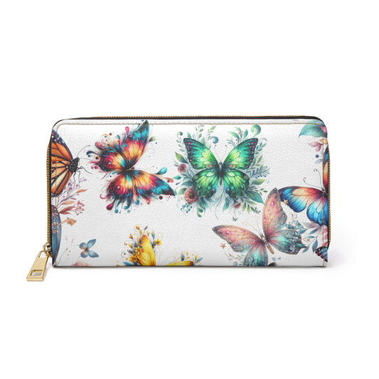 Butterfly Zipper Wallet - Large