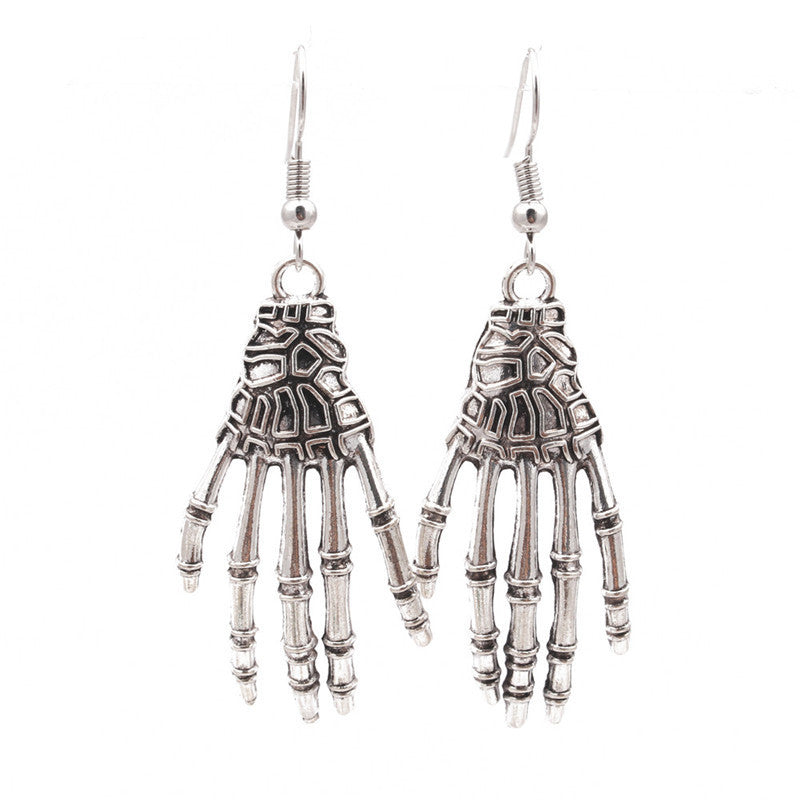 Halloween Skeleton Hand Earrings