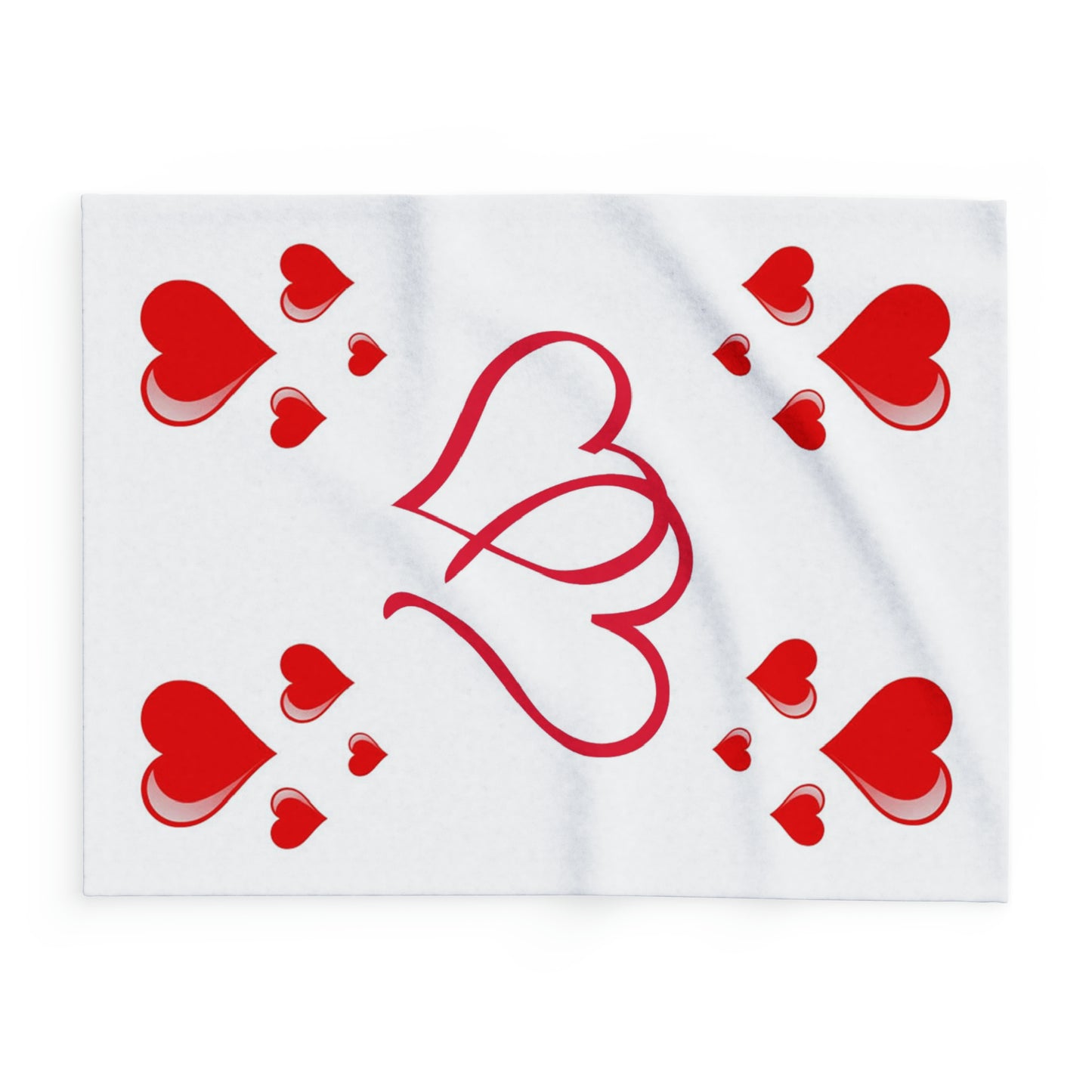 Beautiful Hearts Arctic Fleece Blanket