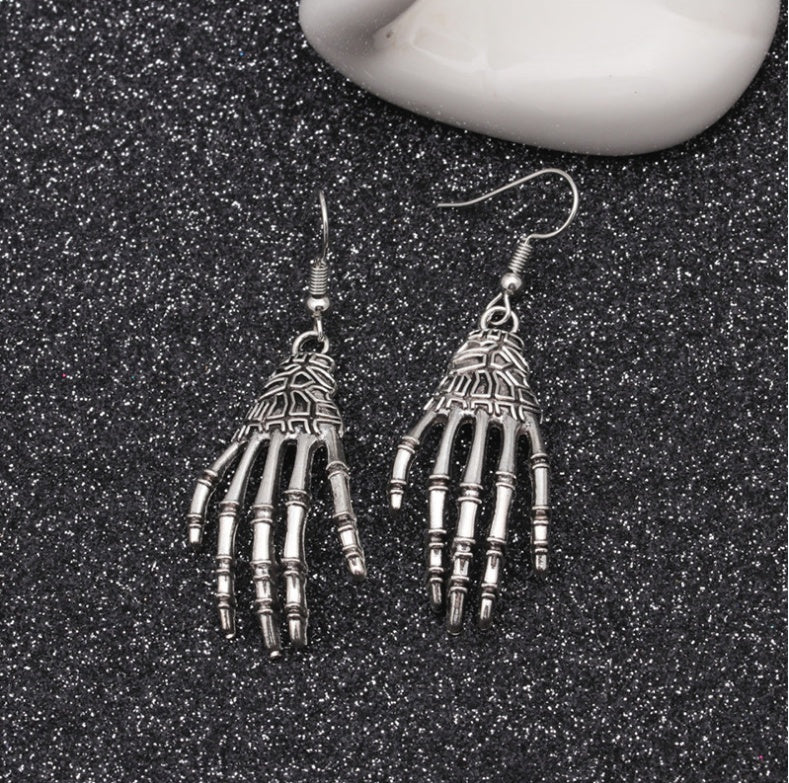 Halloween Skeleton Hand Earrings