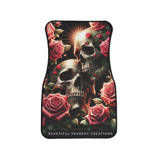 Phantom Collection One Piece Floor Mats Skulls and Roses Design One