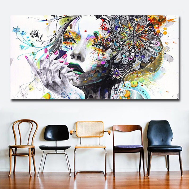 Art girl decorative painting