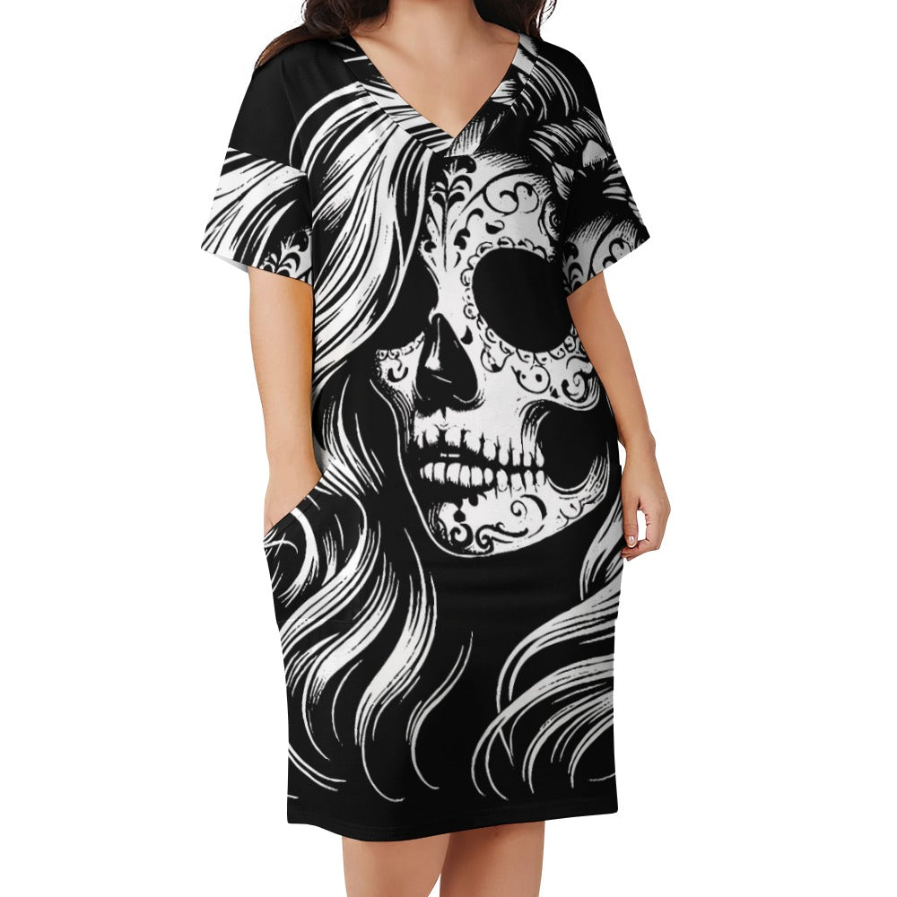 Loose Pocket Dress Apache Girl Design