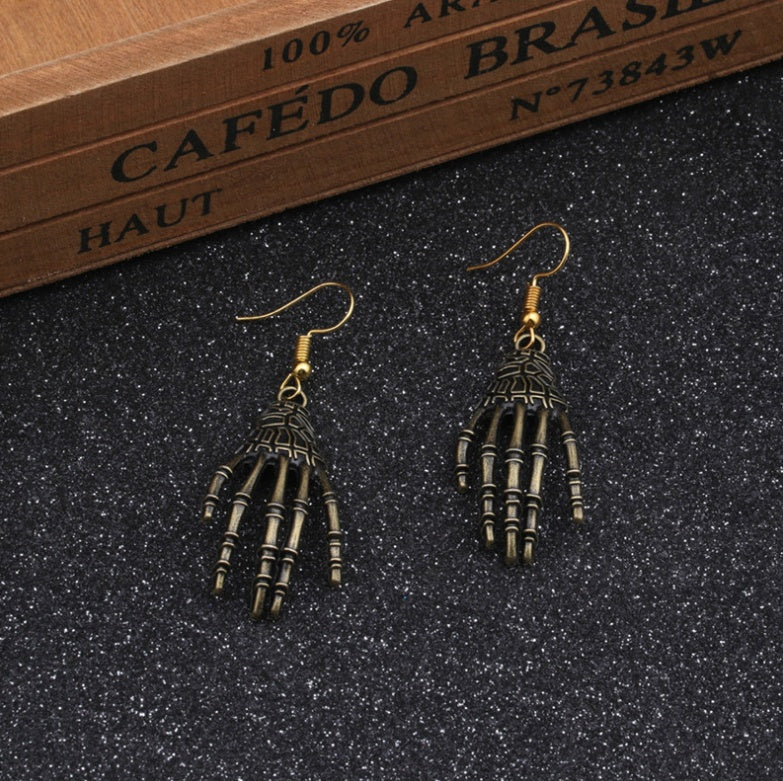 Halloween Skeleton Hand Earrings