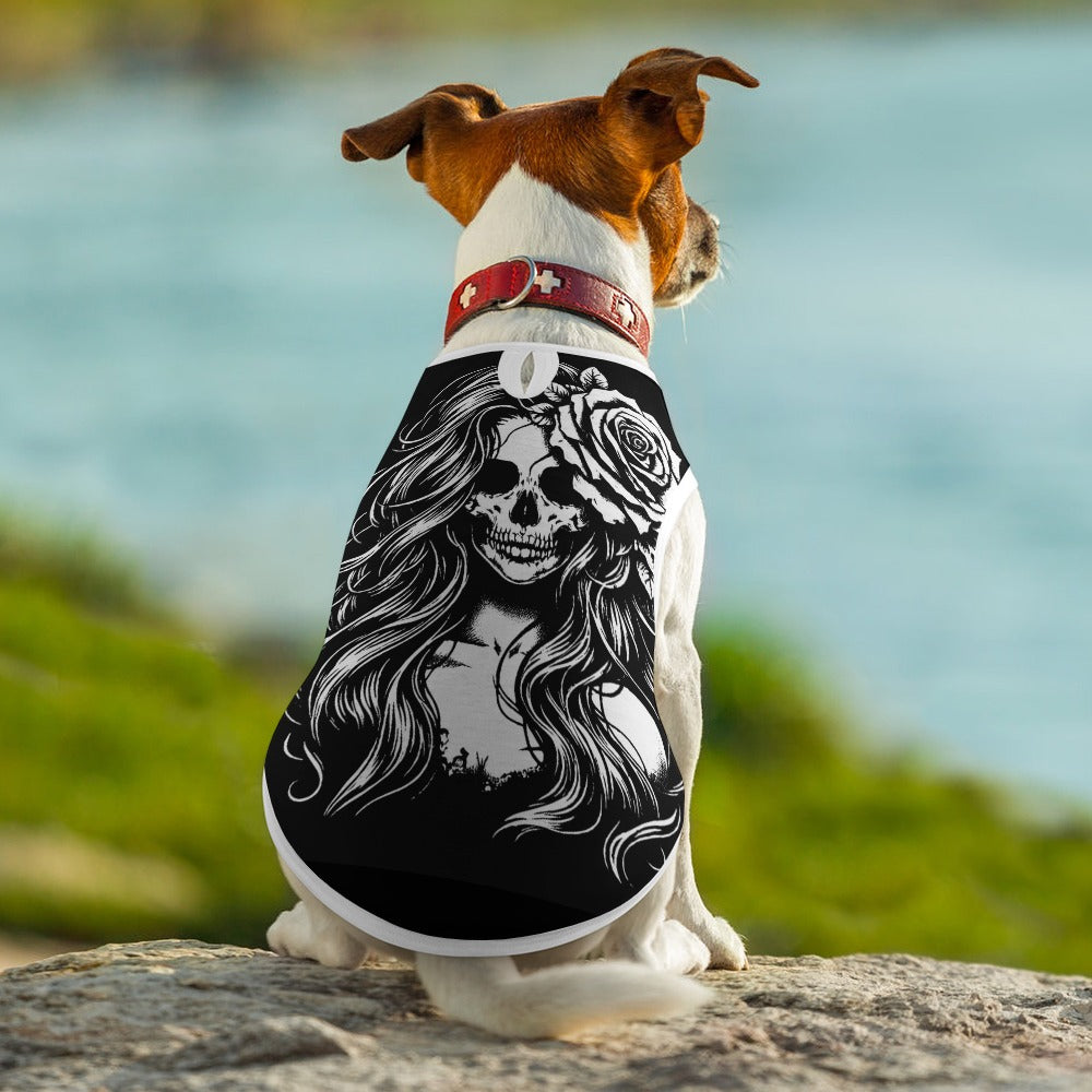 The BEST Dog/Cat Clothes EVER! Skulls, Roses and Indian Skull Women Day of the Dead