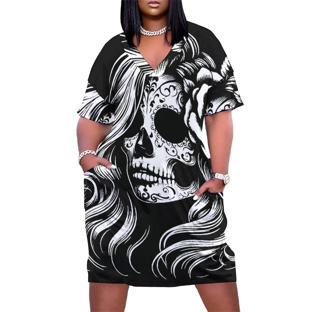 Loose Pocket Dress Apache Girl Design