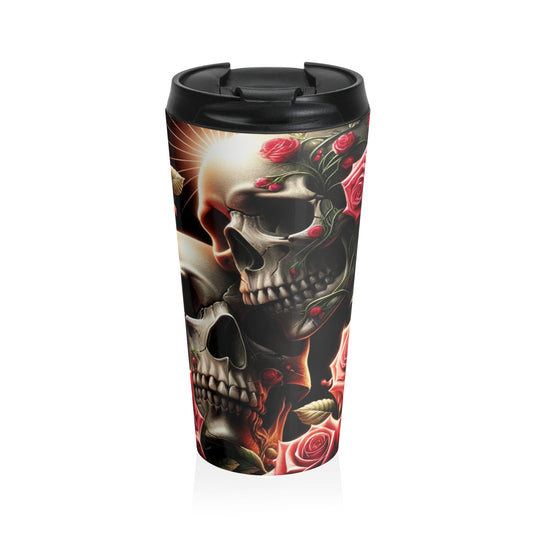 Skulls and RosesStainless Steel Travel Mug