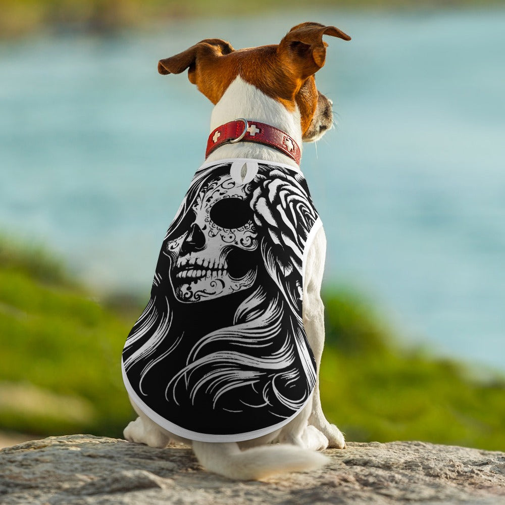 The BEST Dog/Cat Clothes EVER! Skulls, Roses and Indian Skull Women Day of the Dead