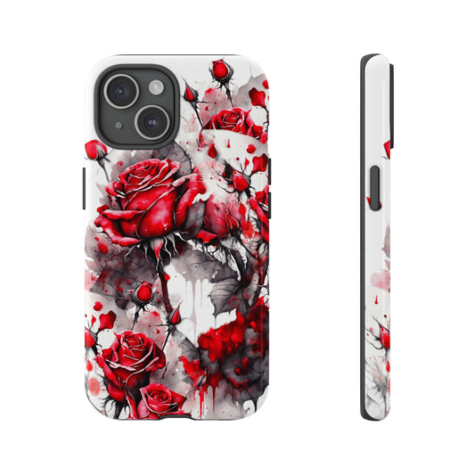 Tough IPhone 15 Case Gorgeous Rose Design for Spring