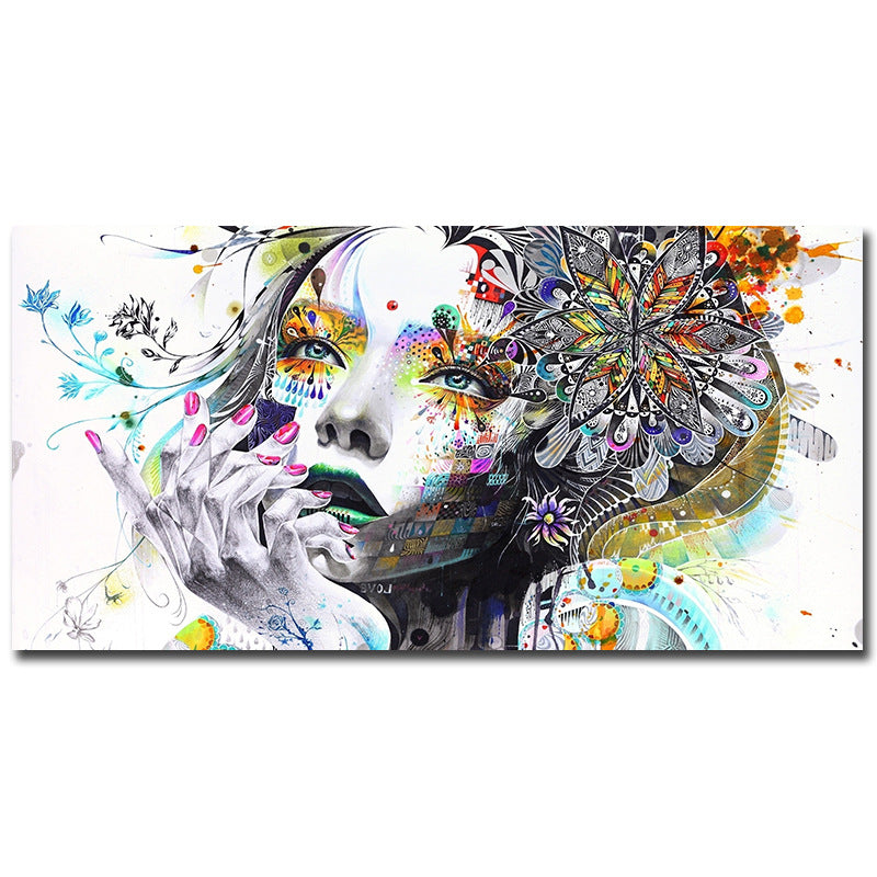 Art girl decorative painting