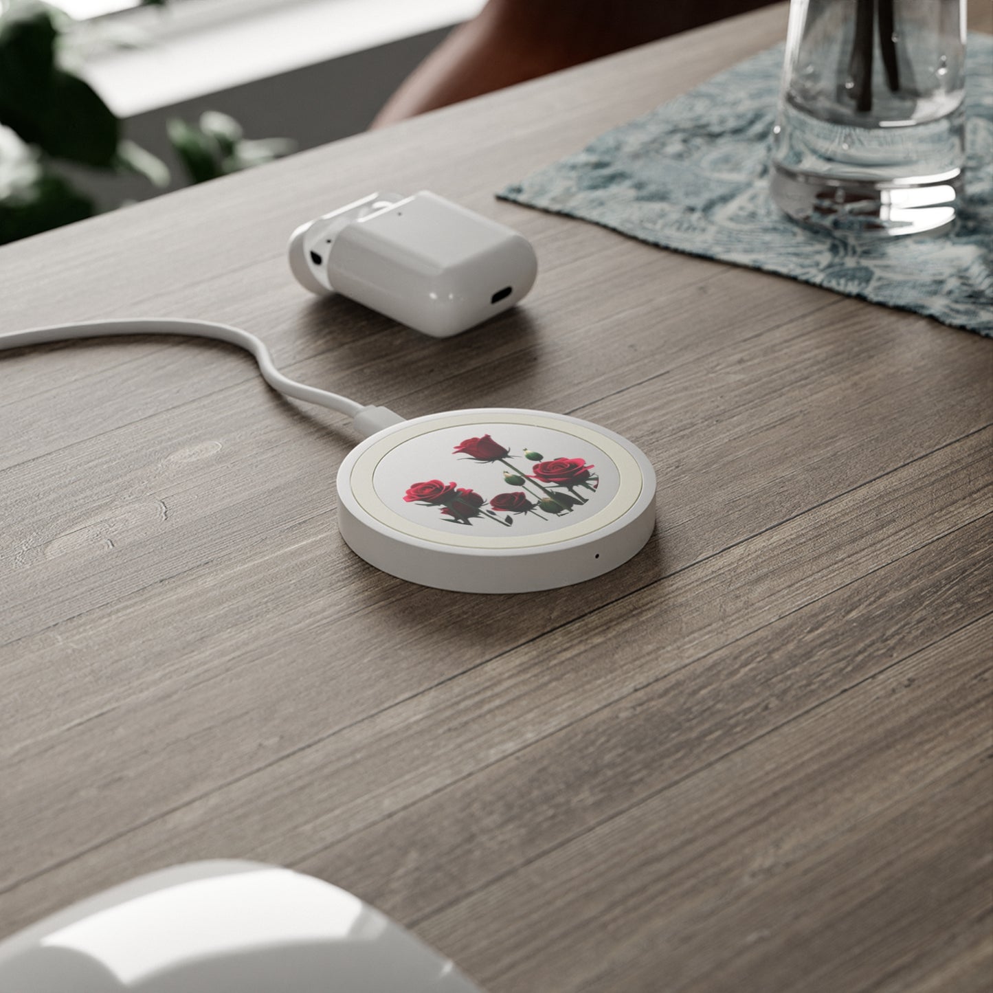 Beautiful Roses Quake Wireless Charging Pad