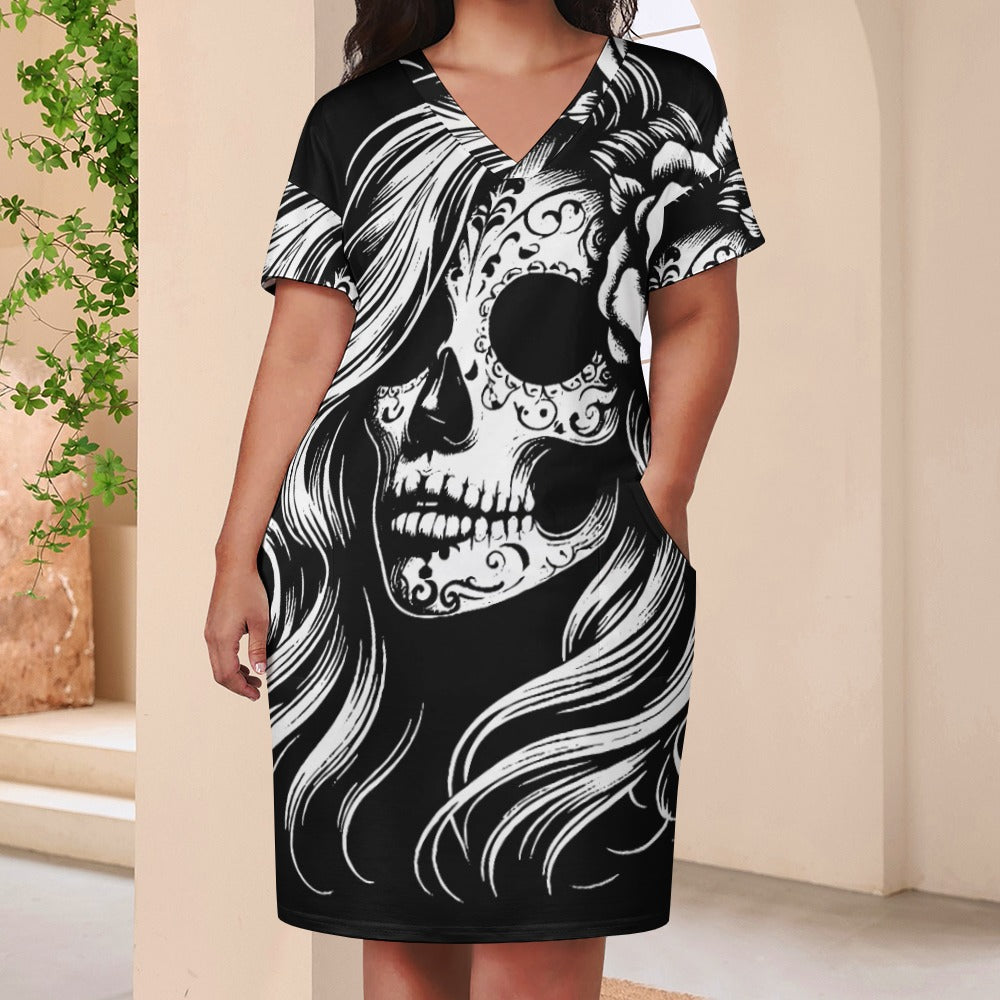 Loose Pocket Dress Apache Girl Design