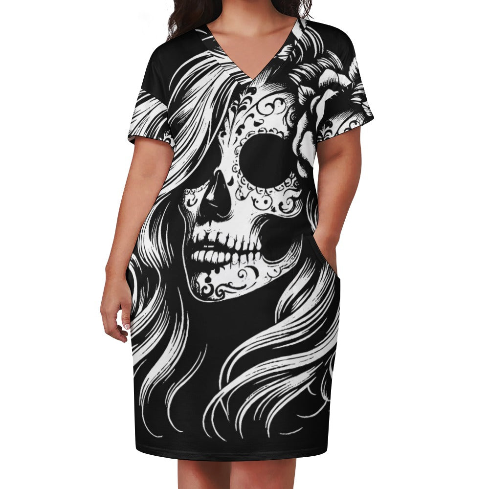 Loose Pocket Dress Apache Girl Design