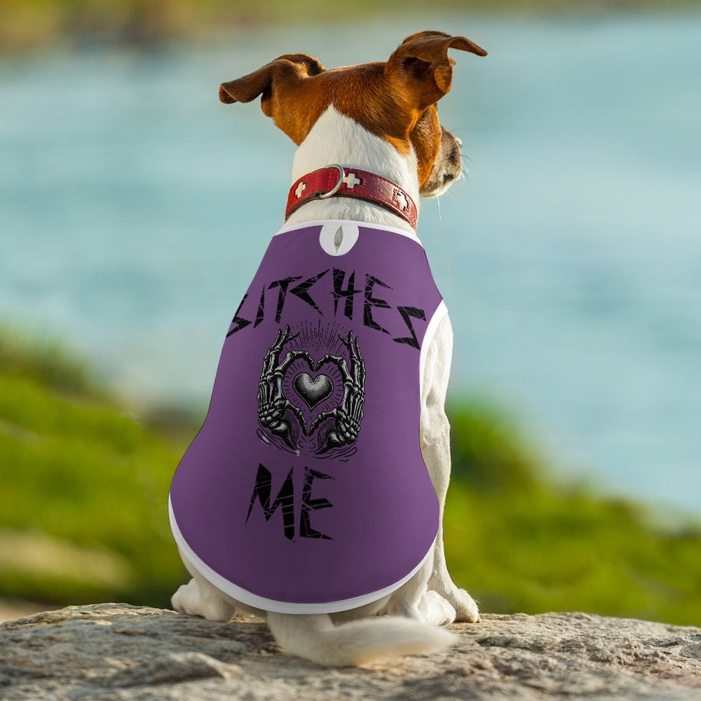 Bitches love me pet vest