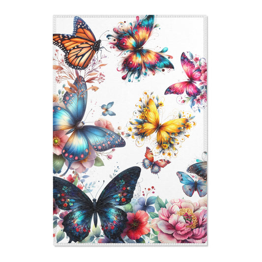 Beautiful Butterflies Area Rug - Design 2