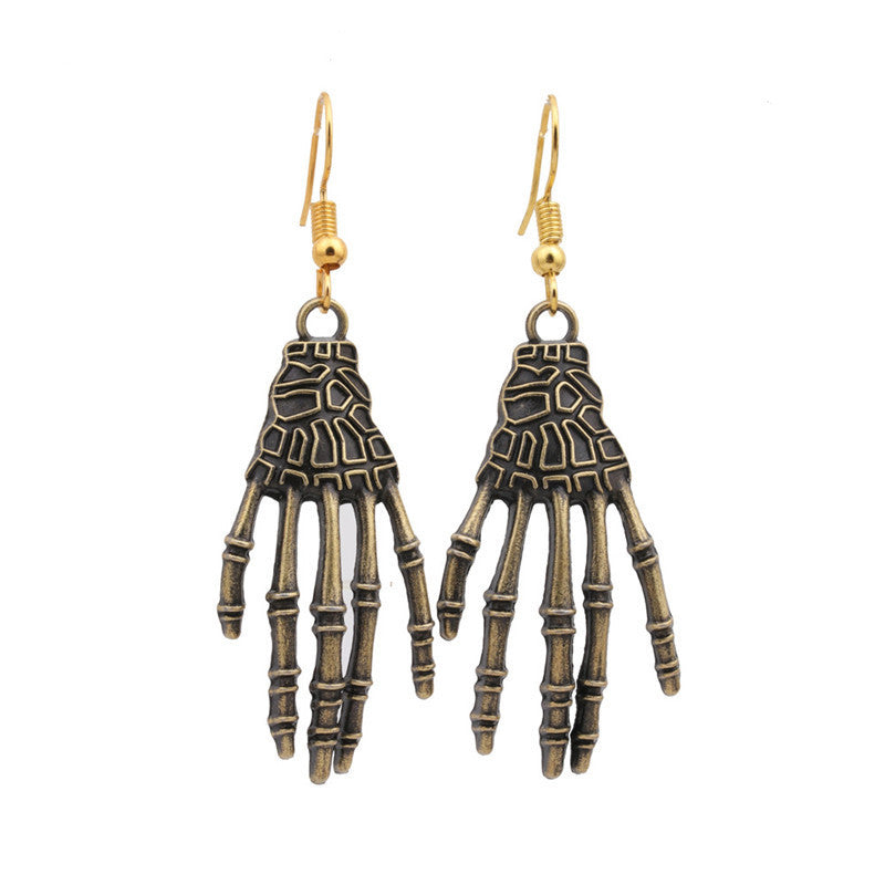 Halloween Skeleton Hand Earrings