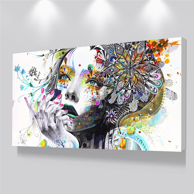 Art girl decorative painting