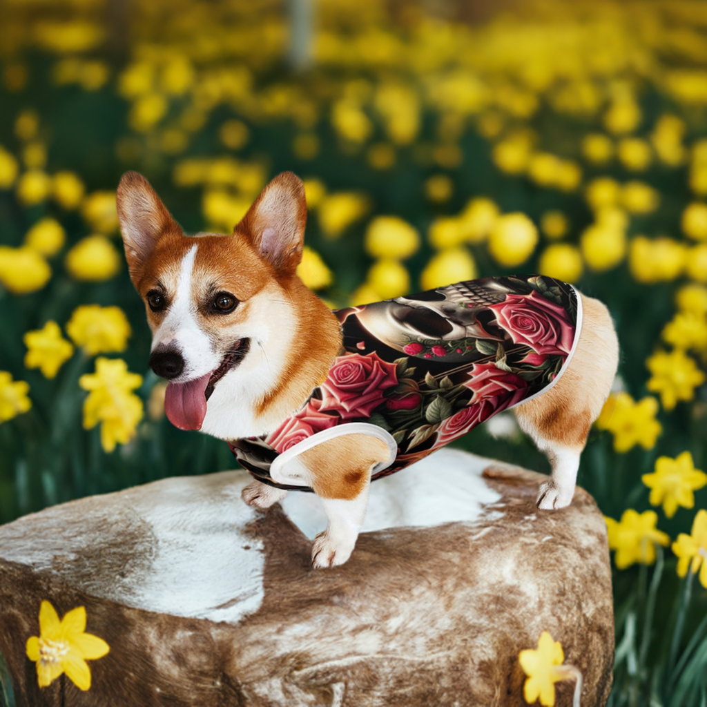 The BEST Dog/Cat Clothes EVER! Skulls, Roses and Indian Skull Women Day of the Dead