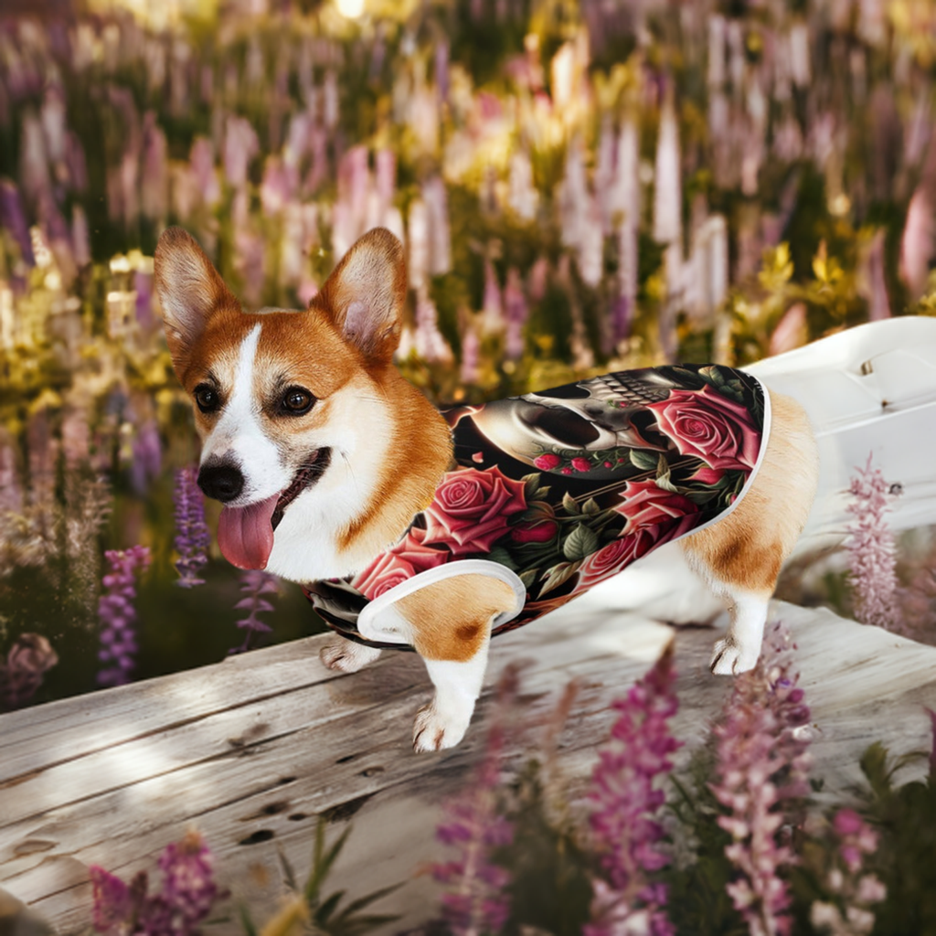 The BEST Dog/Cat Clothes EVER! Skulls, Roses and Indian Skull Women Day of the Dead